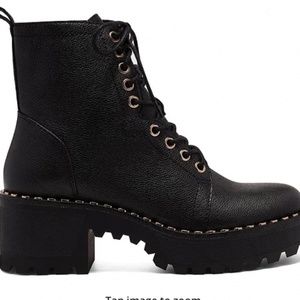 Vince Camuto Block Heel Combat Boots